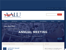 Tablet Screenshot of aalu.org